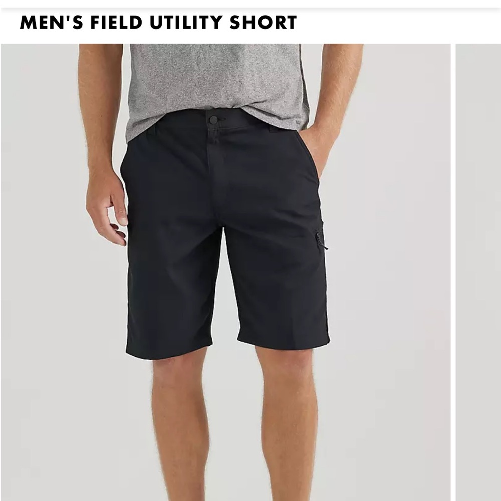 Wrangler Men's Black Cargo Shorts